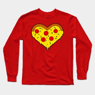 Pizza Heart Long Sleeve T-Shirt